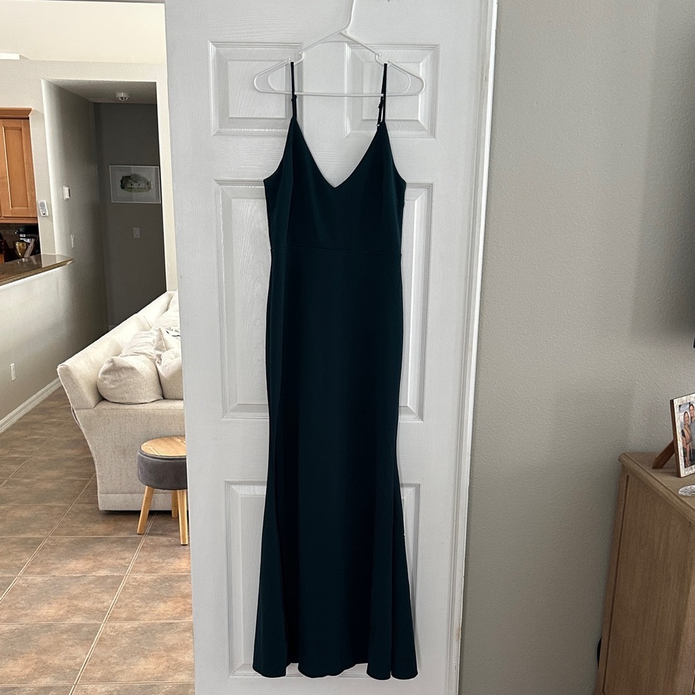 Lulu's Dark Green Maxi Dress